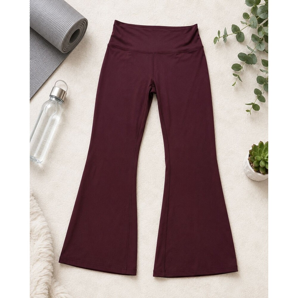 Lululemon Women’s Burgundy High Rise Flare Yoga Pants Size Unknown